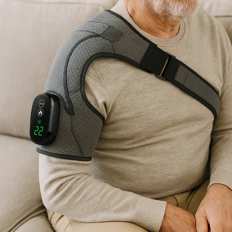 Premium heated shoulder massager