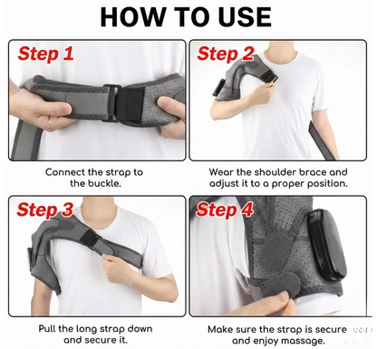 Premium heated shoulder massager