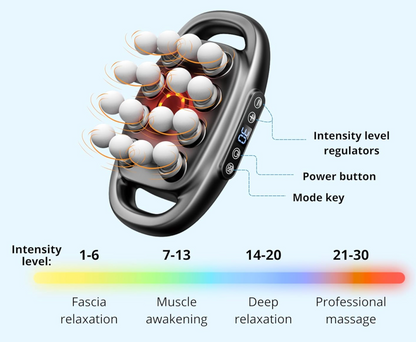 Deep tissue percussion massager